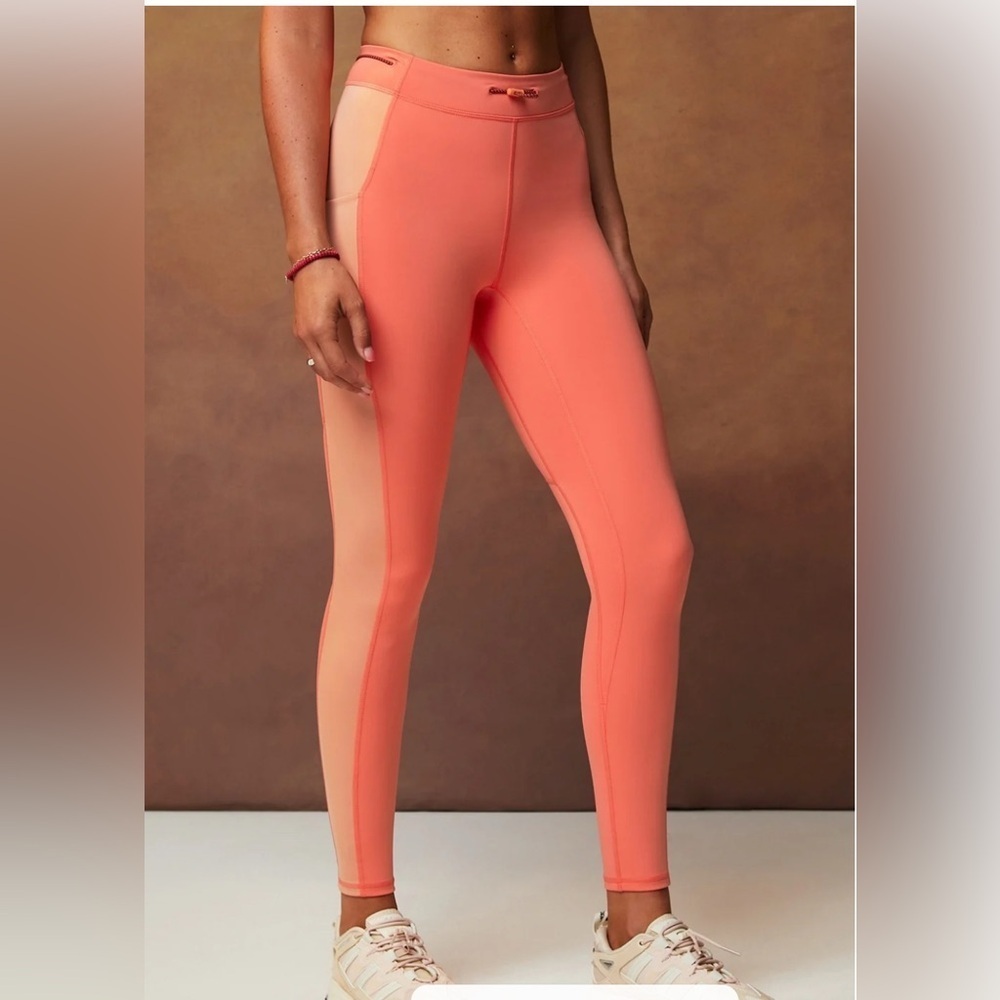 Fabletics Motion365+ High-Waisted Bungee Workout Legging Coral XS